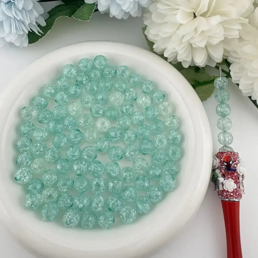 FS17858-About 10mm Cracked Acrylic Beads -Zoe DIY Wholesale