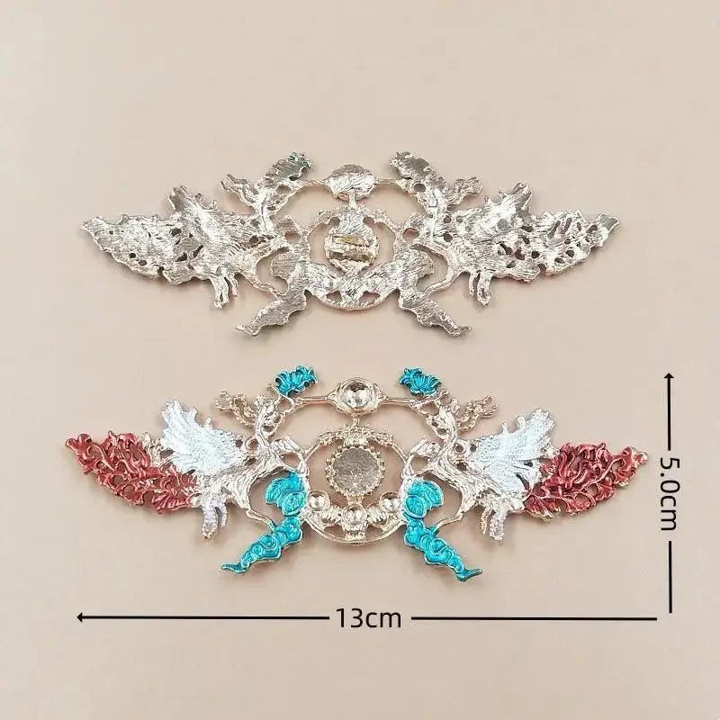 FS17865-About 13×5cm Metal Patch -Zoe DIY Wholesale