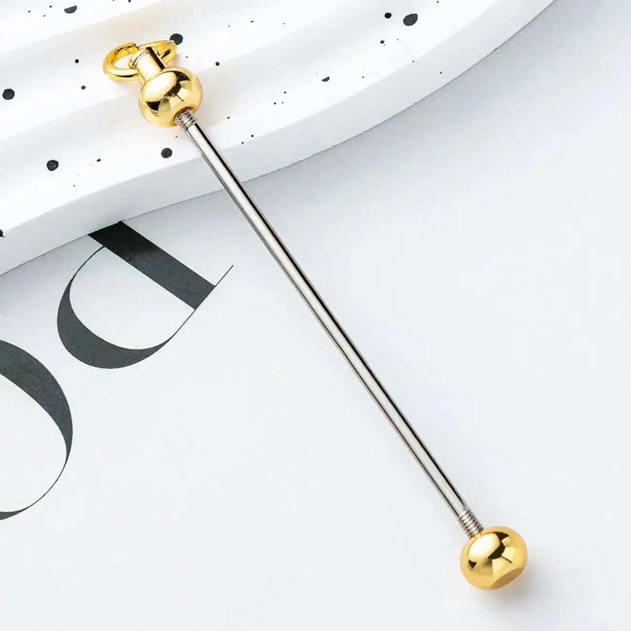 FS17922-About 7.2×0.2cm Beadable Bar -Zoe DIY Wholesale