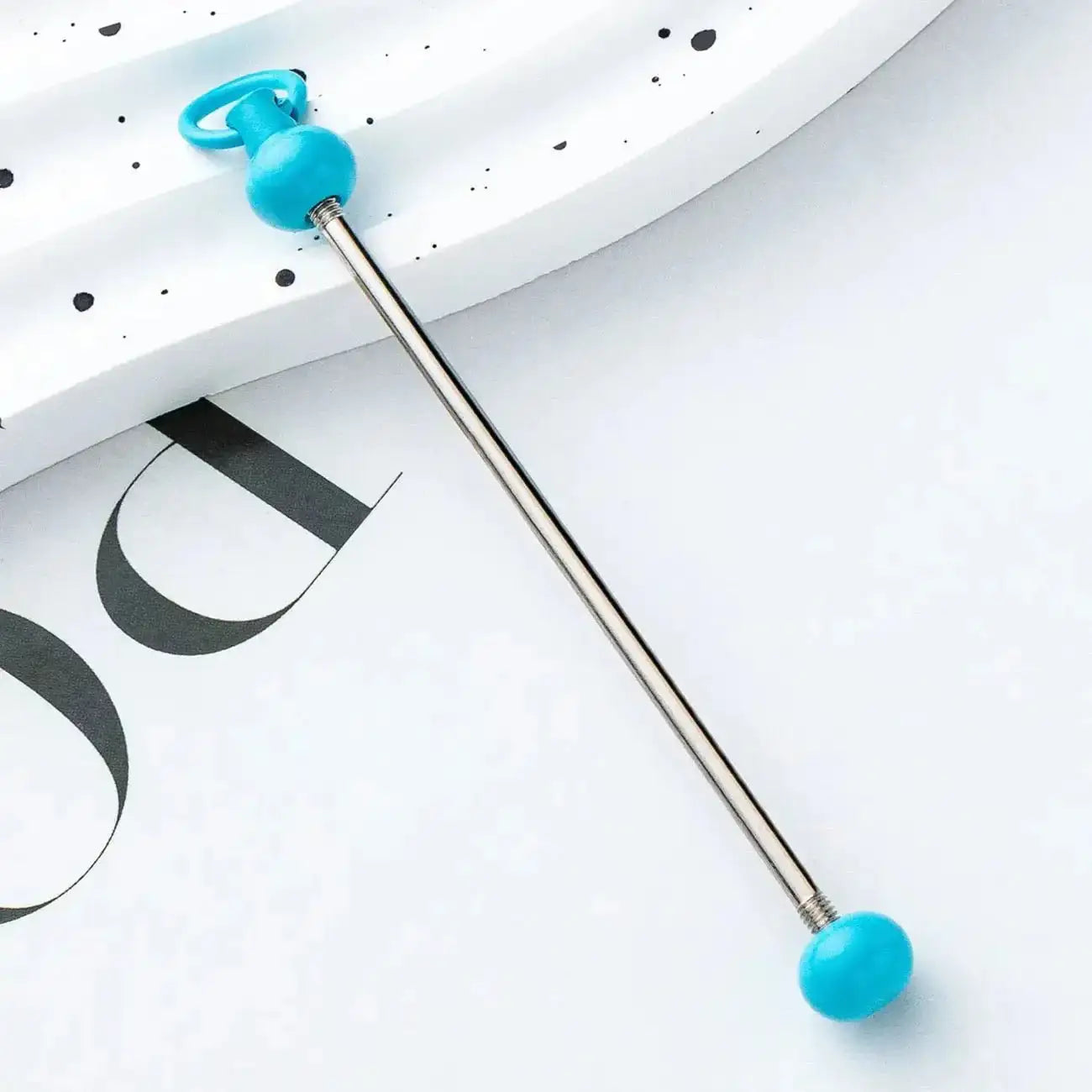 FS17922-About 7.2×0.2cm Beadable Bar -Zoe DIY Wholesale