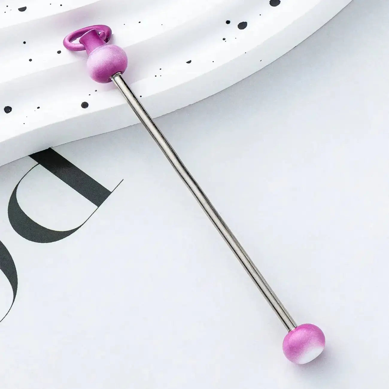 FS17922-About 7.2×0.2cm Beadable Bar -Zoe DIY Wholesale
