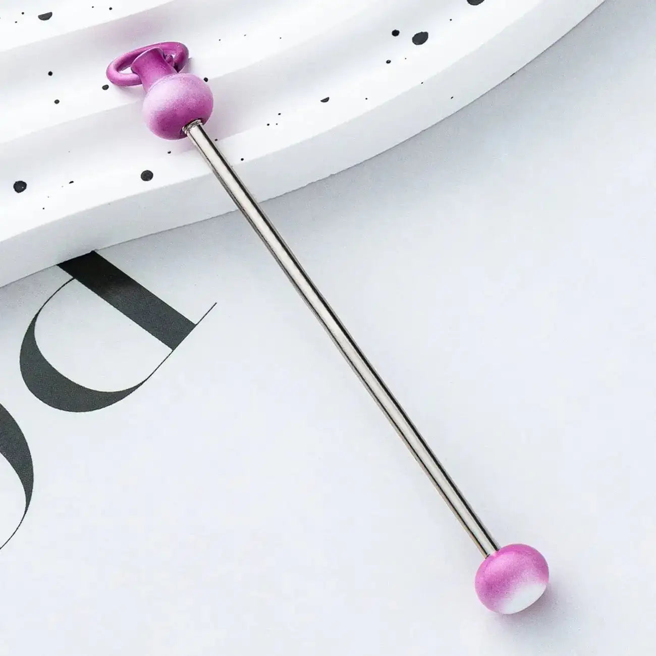 FS17922-About 7.2×0.2cm Beadable Bar -Zoe DIY Wholesale