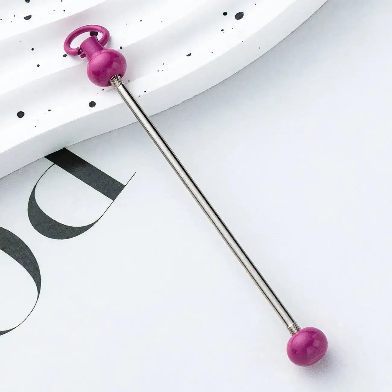 FS17922-About 7.2×0.2cm Beadable Bar -Zoe DIY Wholesale