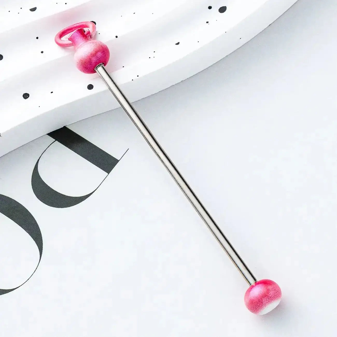 FS17922-About 7.2×0.2cm Beadable Bar -Zoe DIY Wholesale