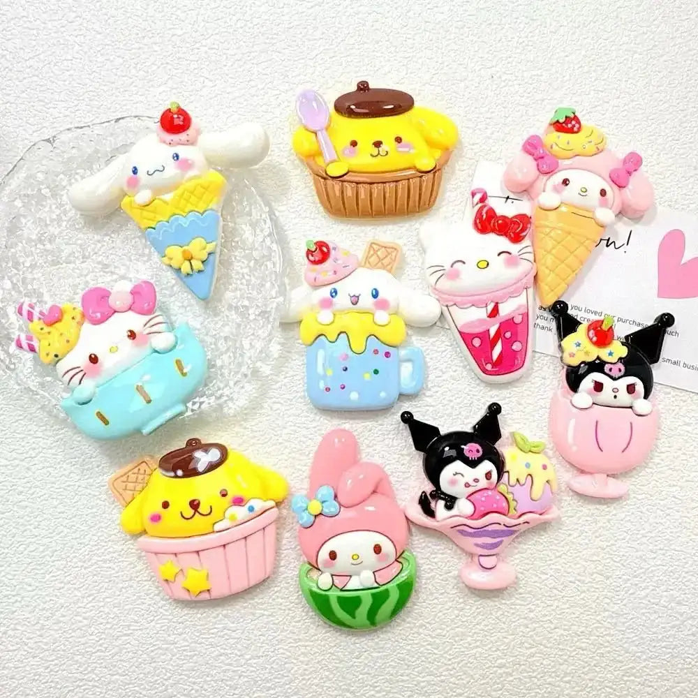 FS17955-About 10×45×59mm Sanrio Resin Charms -Zoe DIY Wholesale