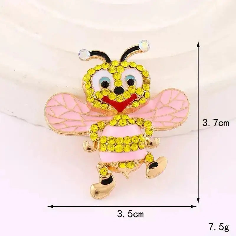 FS17992-About 3.5×3.7cm Bee Metal Patch -Zoe DIY Wholesale