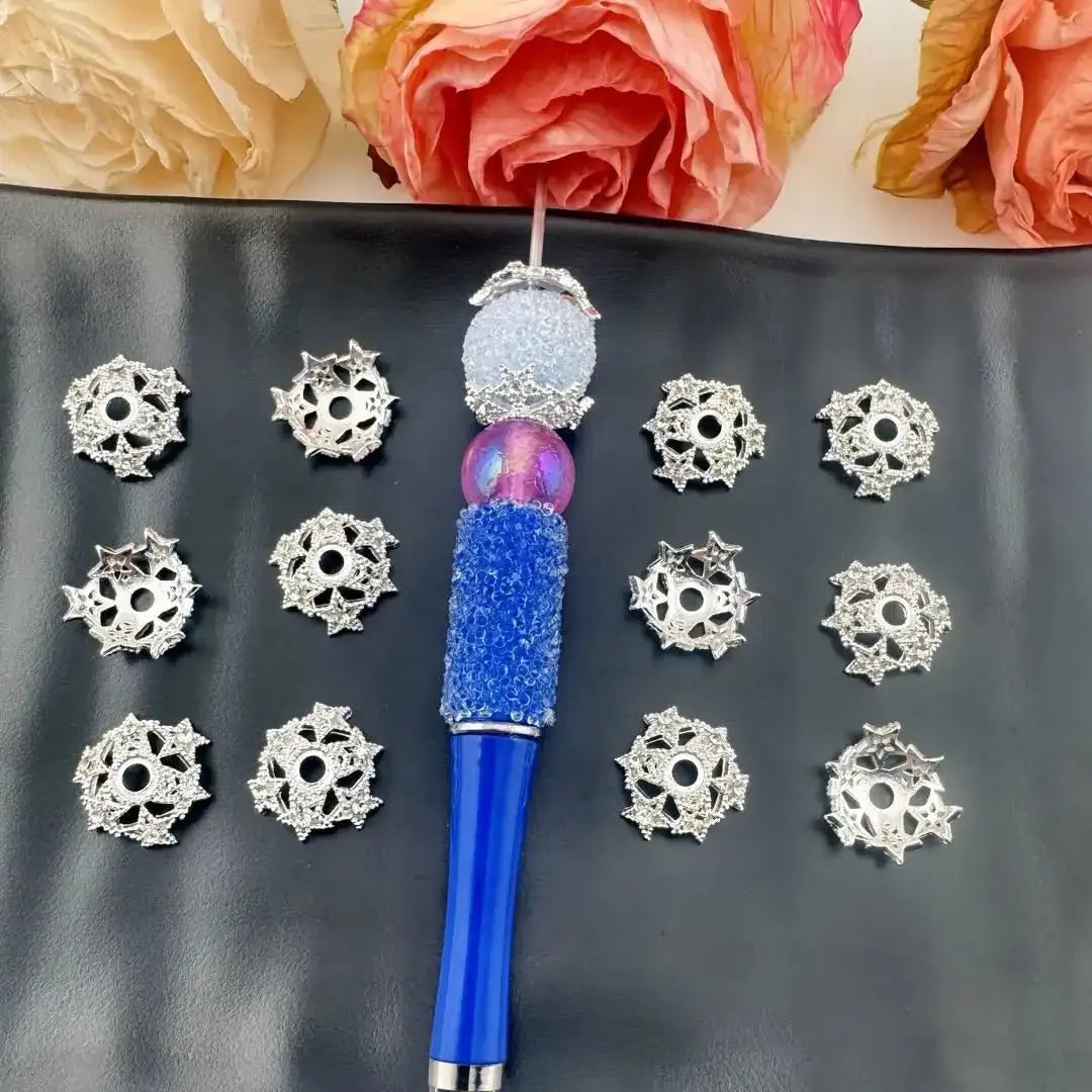 FS18038-About 18mn Silver Metal Spacer Fit Pens -Zoe DIY Wholesale