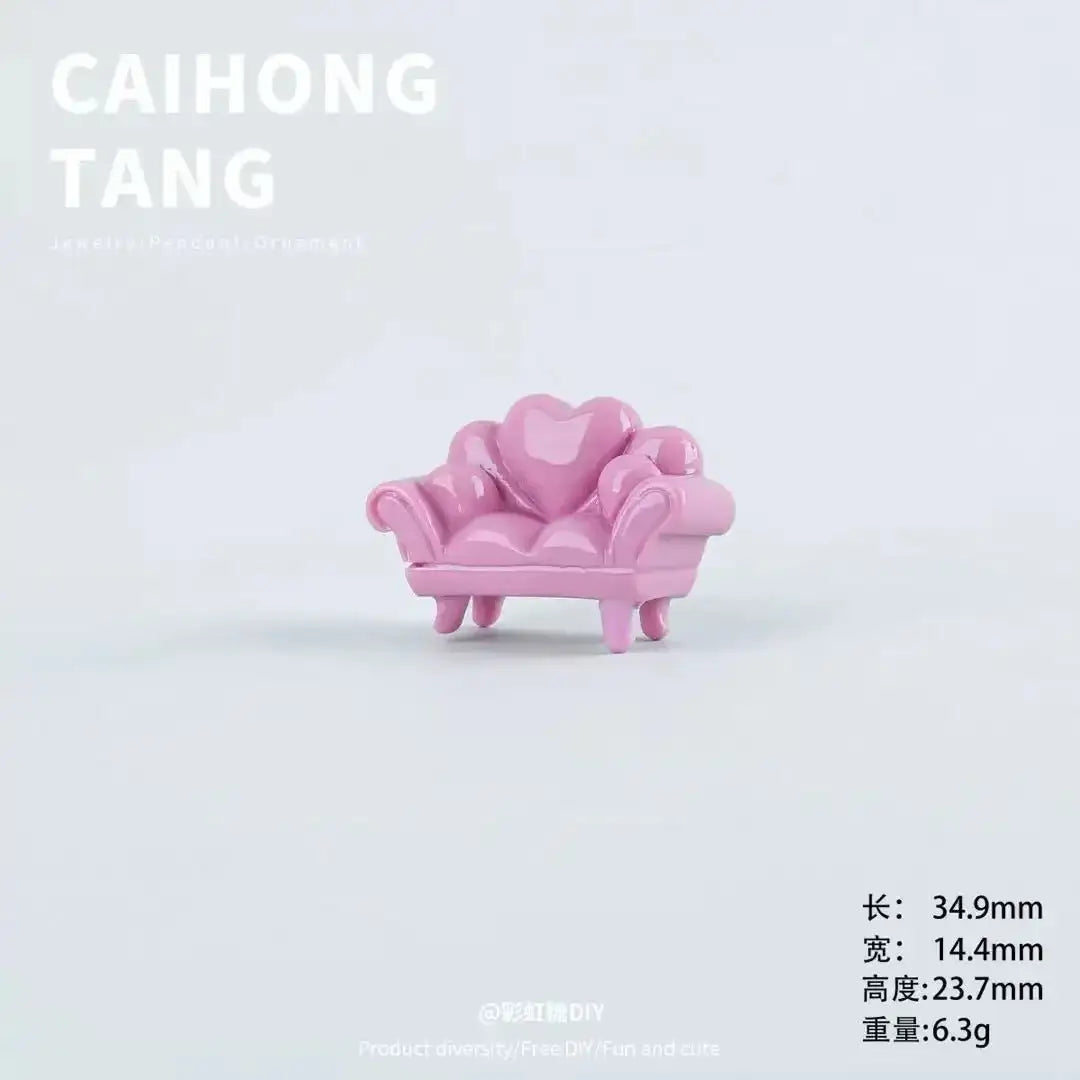 FS18070-About 35×15×24mm Sofa Resin Charms -Zoe DIY Wholesale