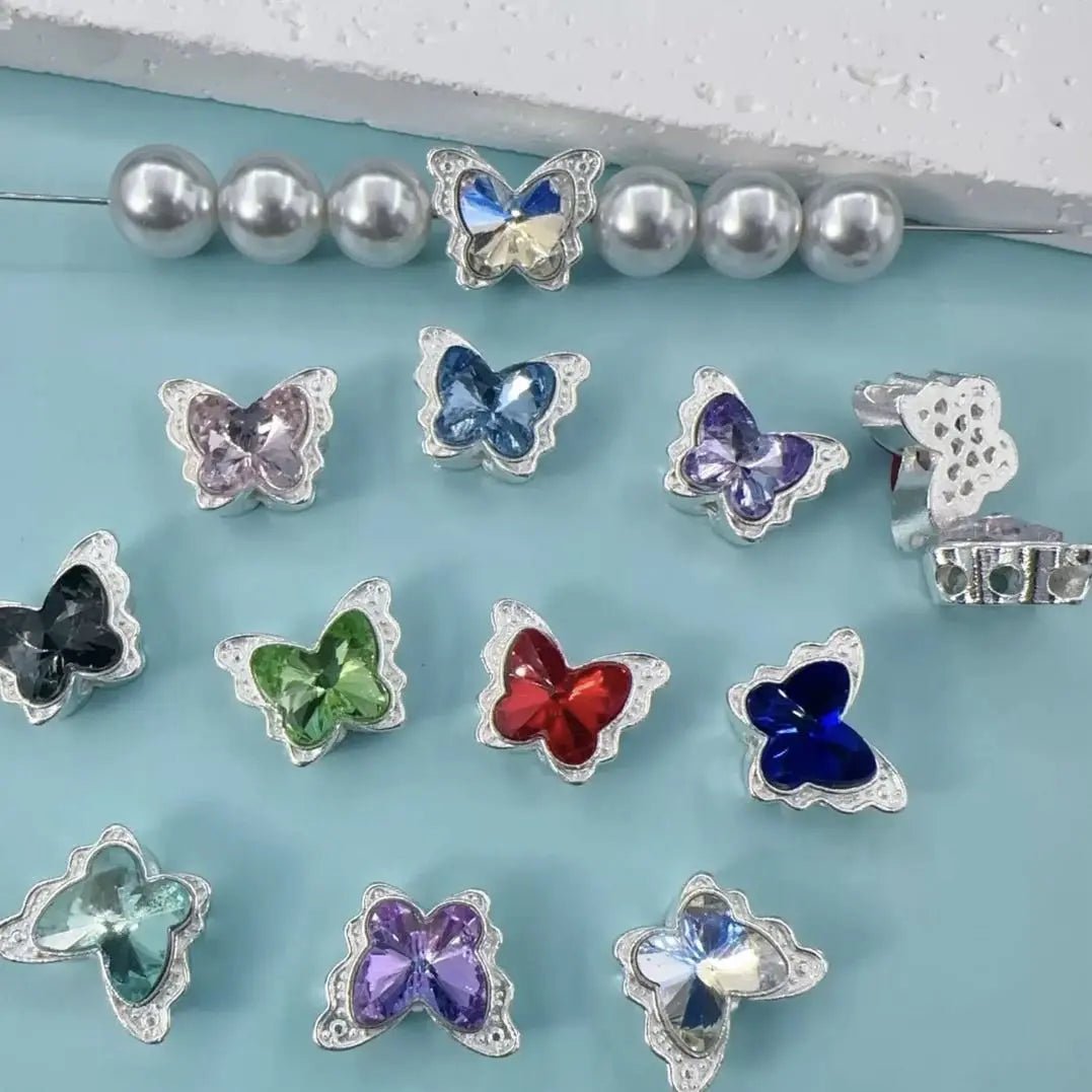 FS18135-About 13×16mm Butterfly 8 Hole Metal Beads -Zoe DIY Wholesale