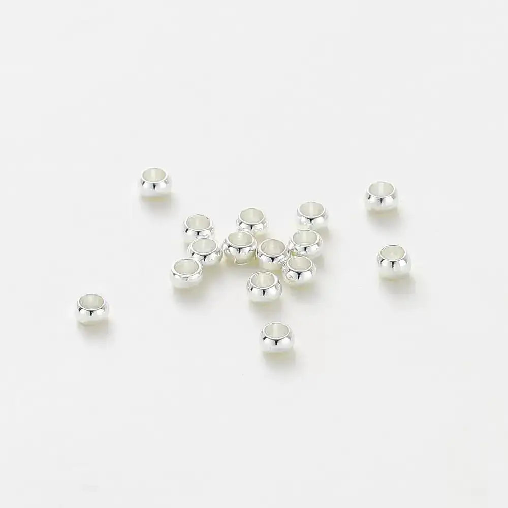 FS1814-2.5mm Silver Crimp Beads For Making Keychain -Zoe DIY Wholesale