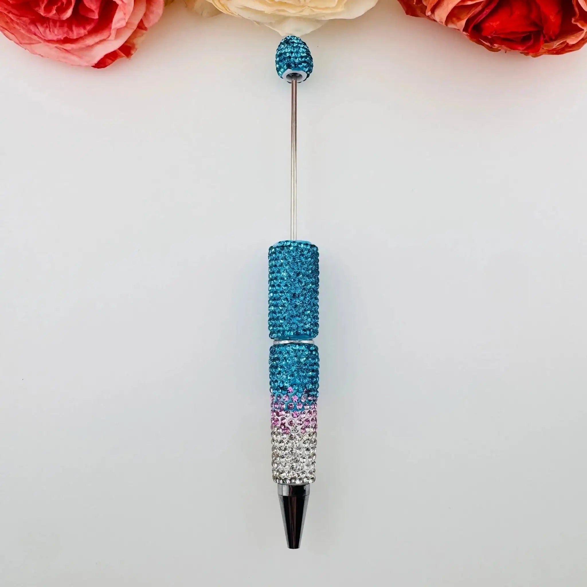 FS18249-Gradient Color Rhinestone Pen -Zoe DIY Wholesale