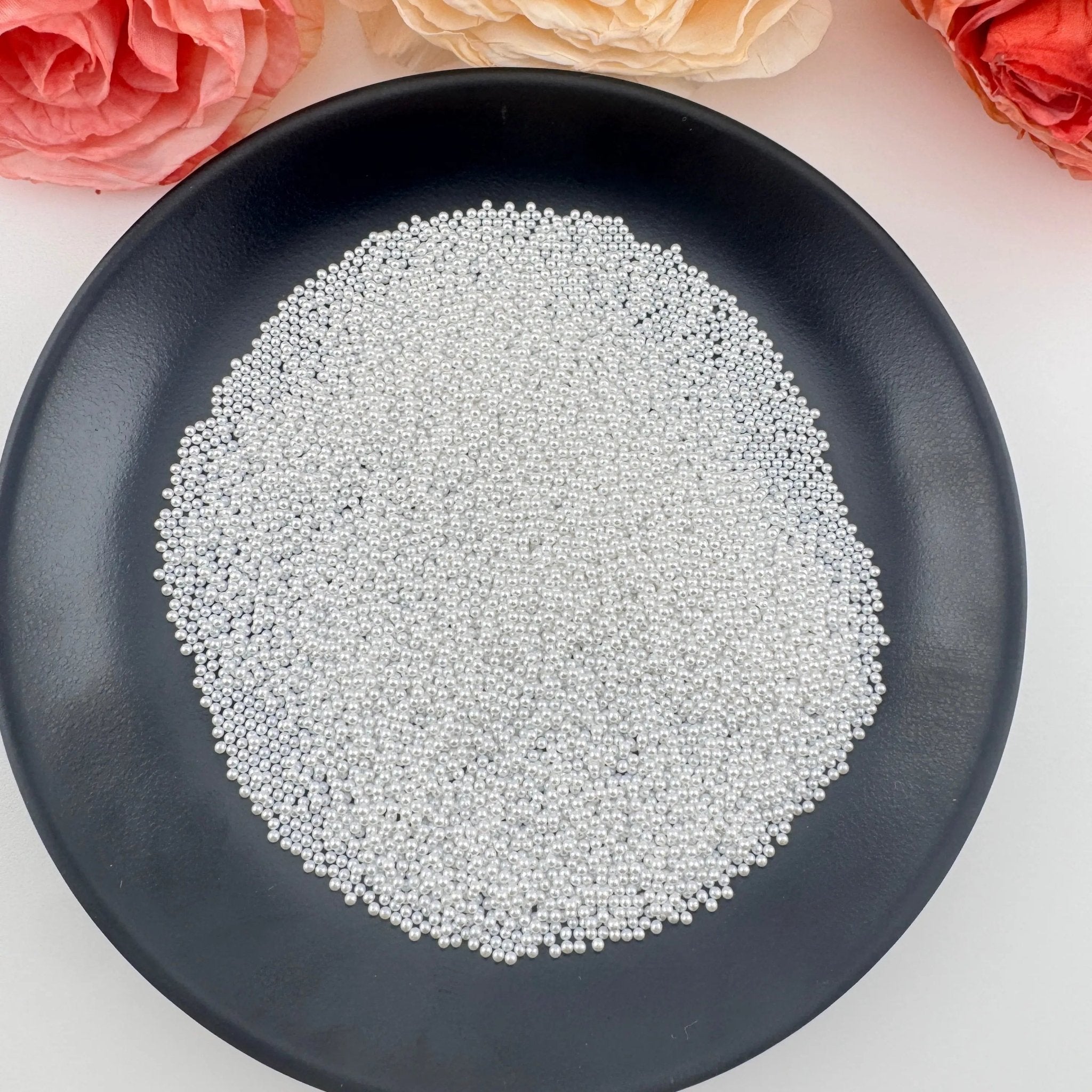 FS18338-1.5mm Pearl Looking Acrylic Beads (No Hole) -Zoe DIY Wholesale