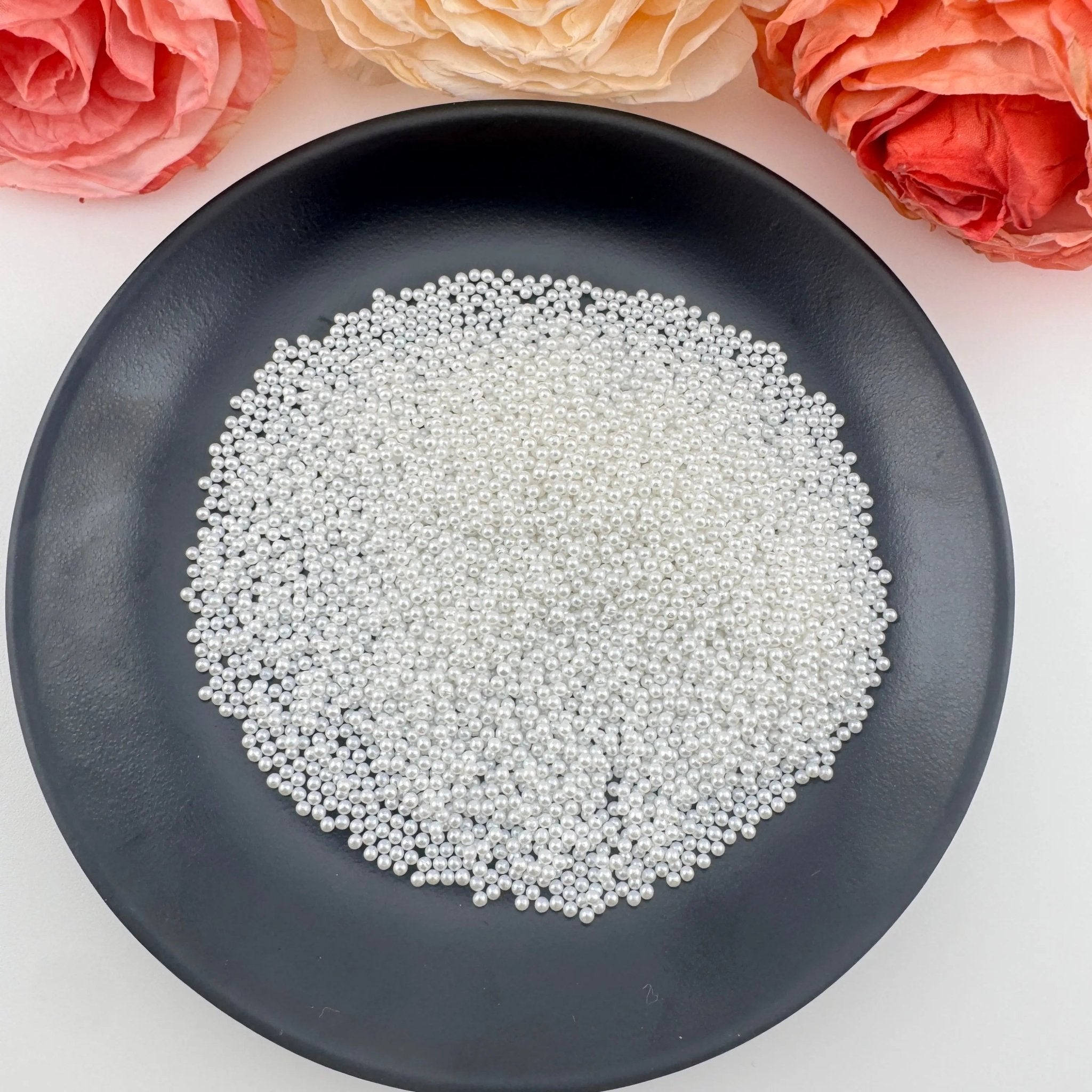 FS18340-2mm Pearl Looking Acrylic Beads (No Hole) -Zoe DIY Wholesale