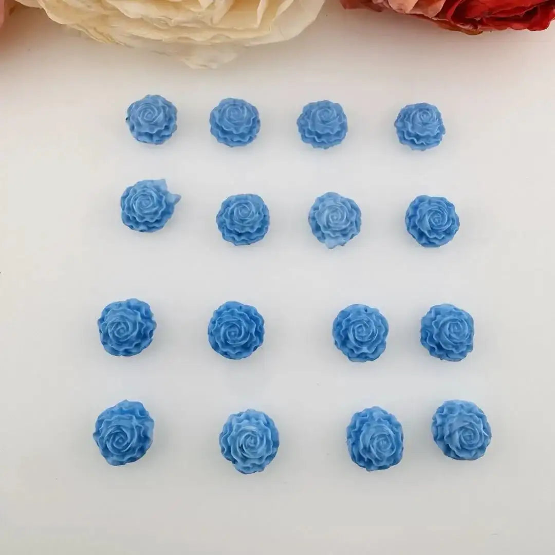 FS18380-About 12mm Soft Luminous Flower Nail Charms -Zoe DIY Wholesale