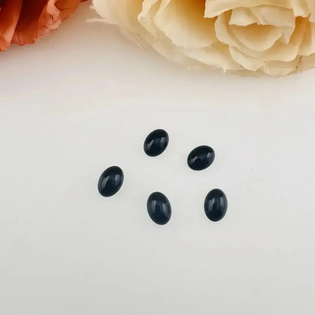 FS18708-About 6*8mm Oval Crystal Glass Nail Charns -Zoe DIY Wholesale