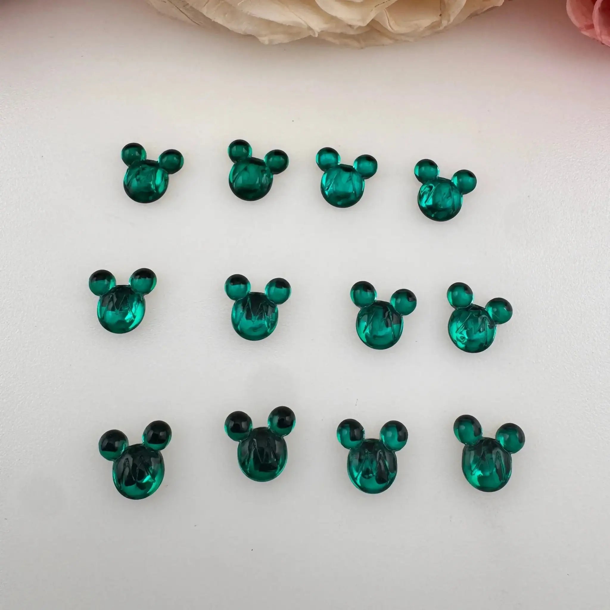FS18717-About 10*10mm Crystal Glass Nail Charns -Zoe DIY Wholesale