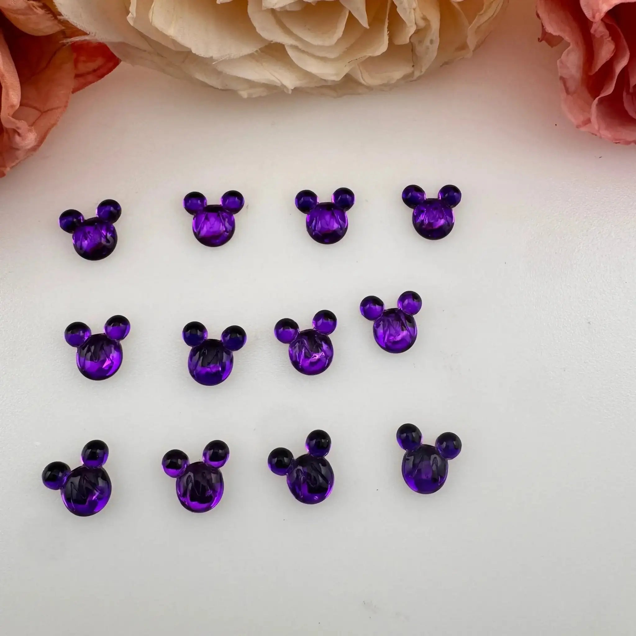 FS18717-About 10*10mm Crystal Glass Nail Charns -Zoe DIY Wholesale