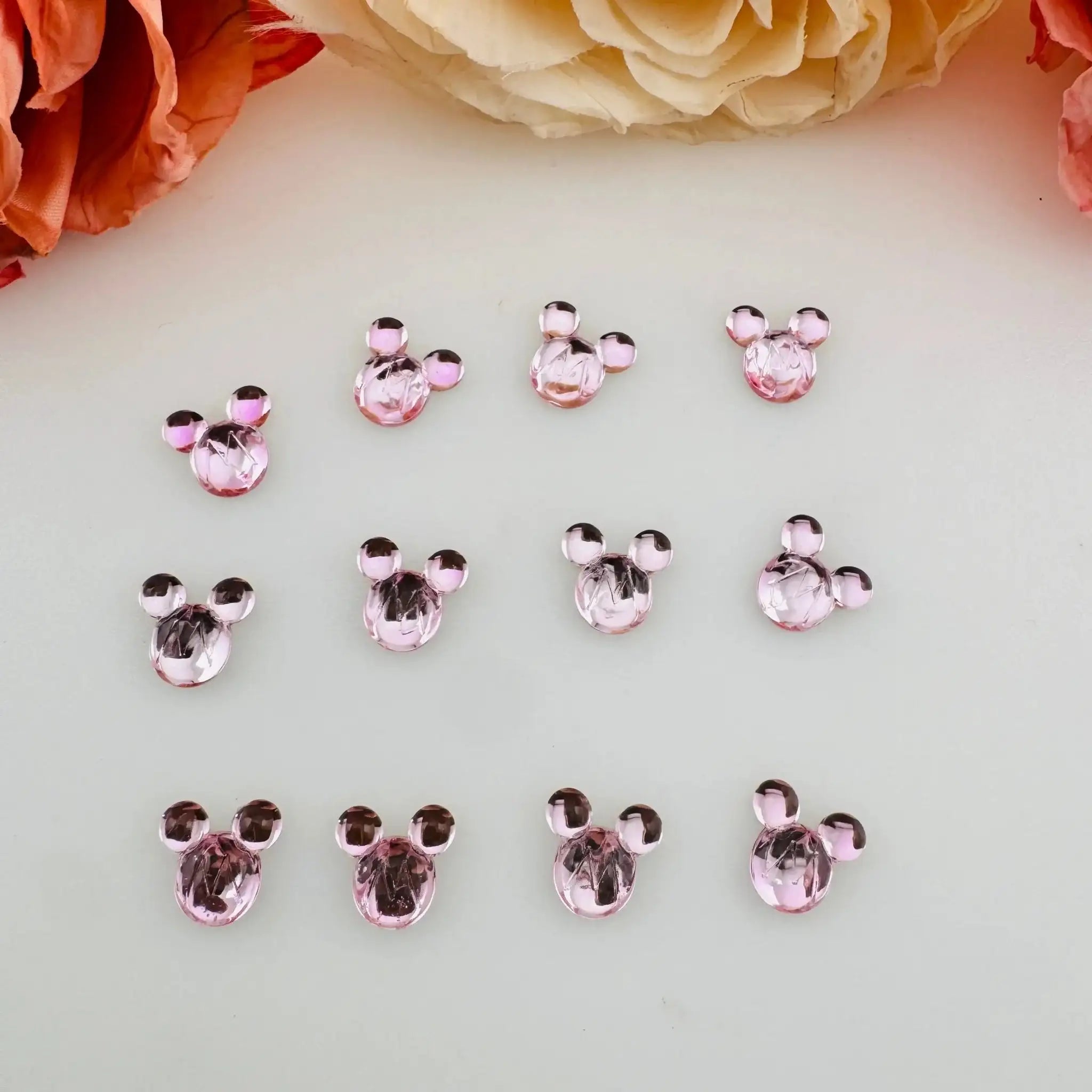 FS18717-About 10*10mm Crystal Glass Nail Charns -Zoe DIY Wholesale