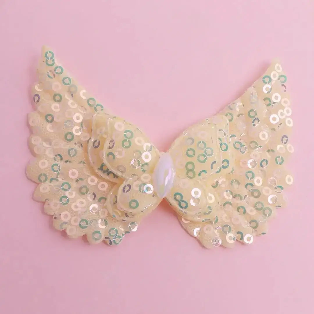 FS18875-About 8.5×6cm Butterfly Angle Wings Fabric Patch -Zoe DIY Wholesale