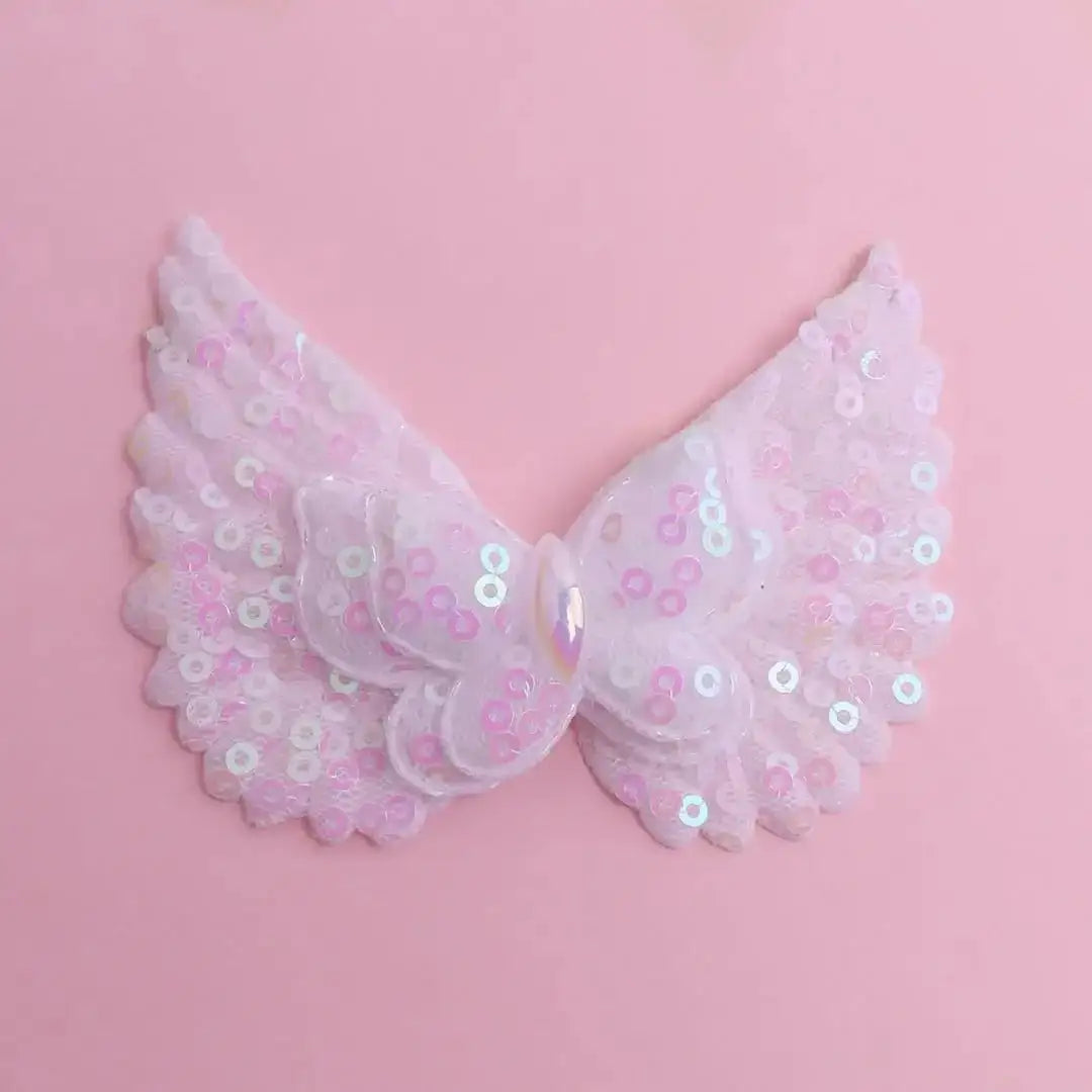 FS18875-About 8.5×6cm Butterfly Angle Wings Fabric Patch -Zoe DIY Wholesale