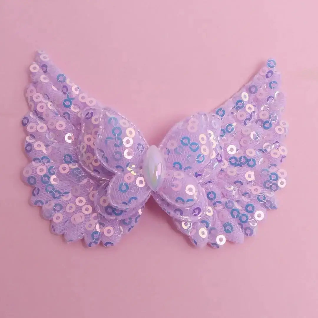 FS18875-About 8.5×6cm Butterfly Angle Wings Fabric Patch -Zoe DIY Wholesale