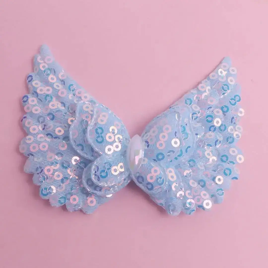 FS18875-About 8.5×6cm Butterfly Angle Wings Fabric Patch -Zoe DIY Wholesale