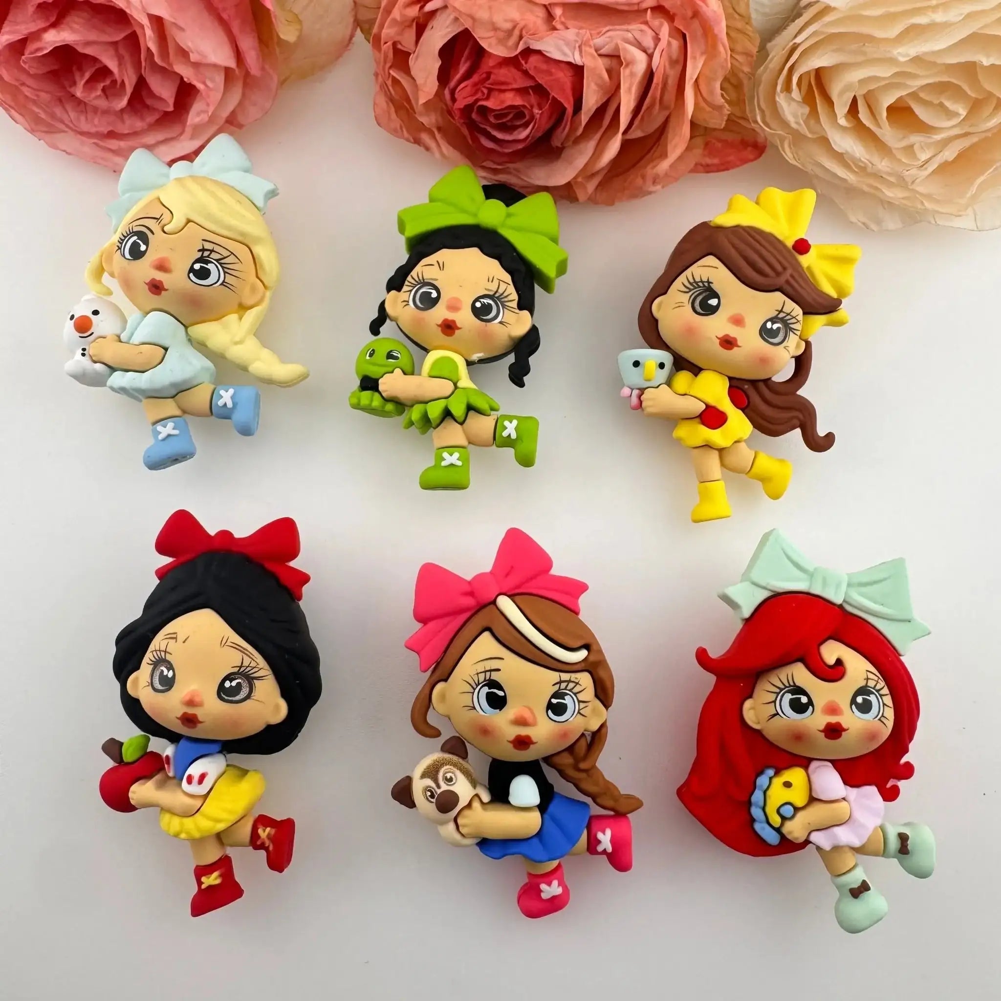 FS18947-Cute Girl Princess Silicone Pen Topper -Zoe DIY Wholesale