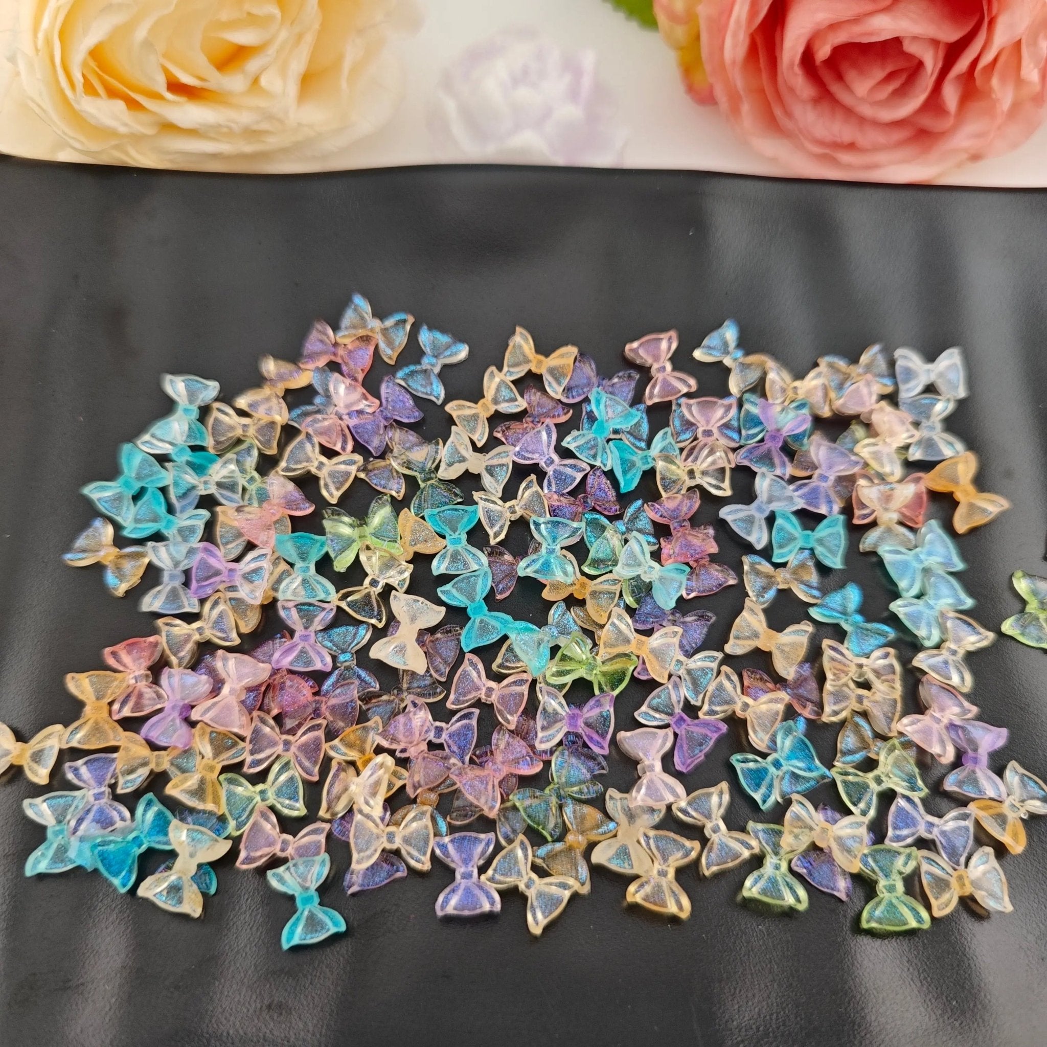 FS18960-About 10mm Bow Nail Charms -Zoe DIY Wholesale