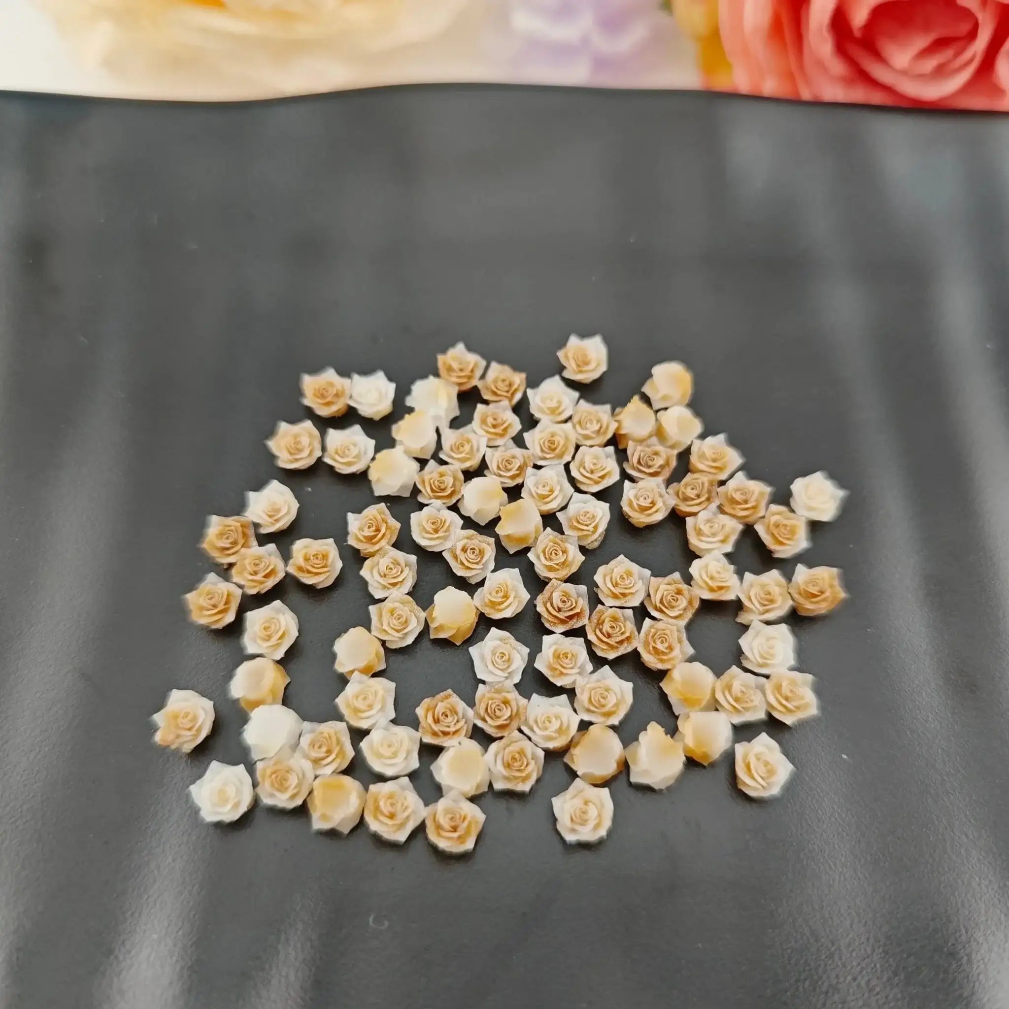 FS18961-About 6mm Flower Nail Charms -Zoe DIY Wholesale
