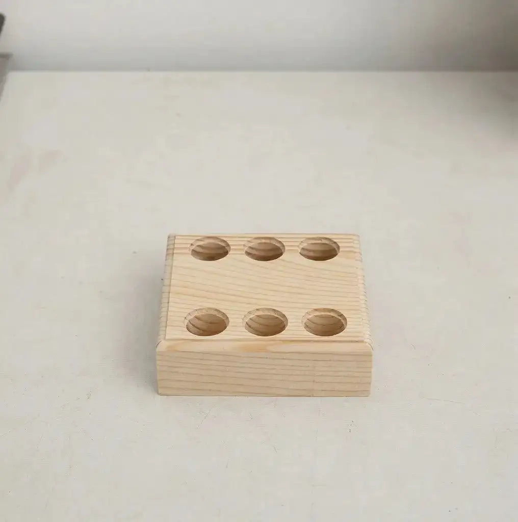 FS19006-6-Hole Wooden Pliers Storage Rack -Zoe DIY Wholesale