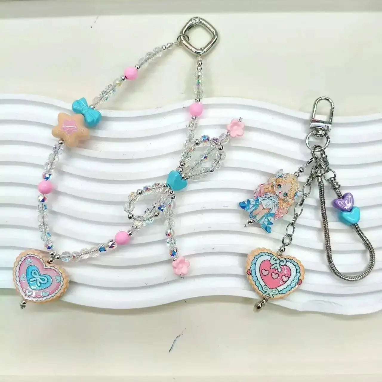 FS19011-Heart Acrylic Fancy Beads -Zoe DIY Wholesale