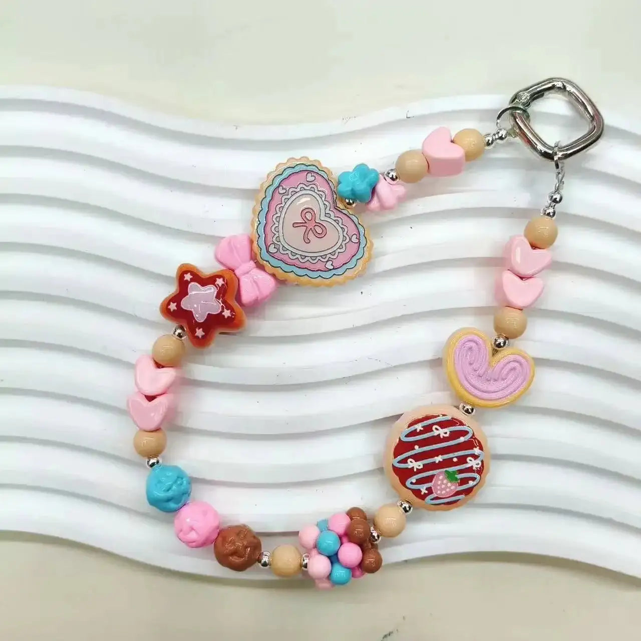 FS19011-Heart Acrylic Fancy Beads -Zoe DIY Wholesale