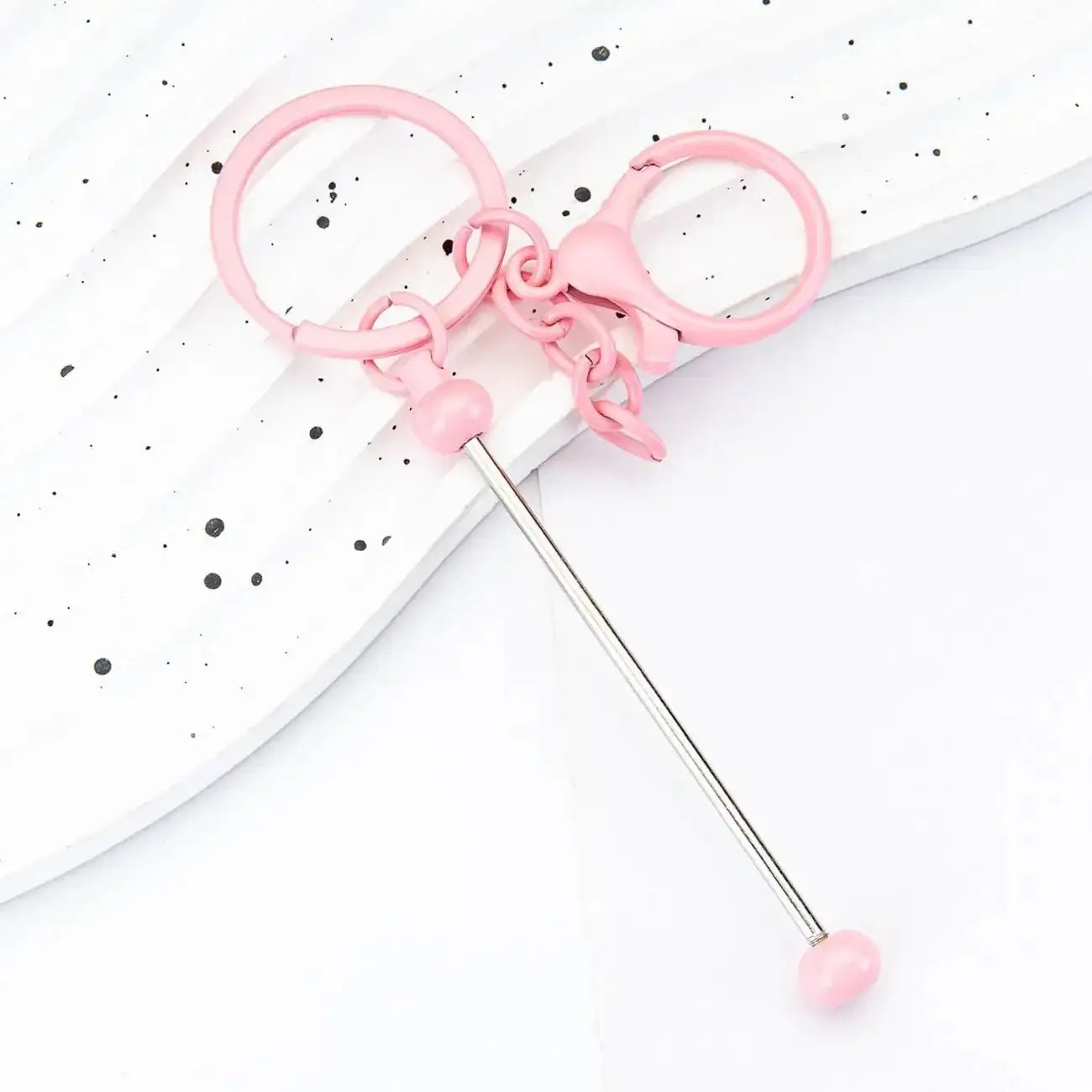 FS19079-About 14.8*3cm Beadable Keychain Bar -Zoe DIY Wholesale