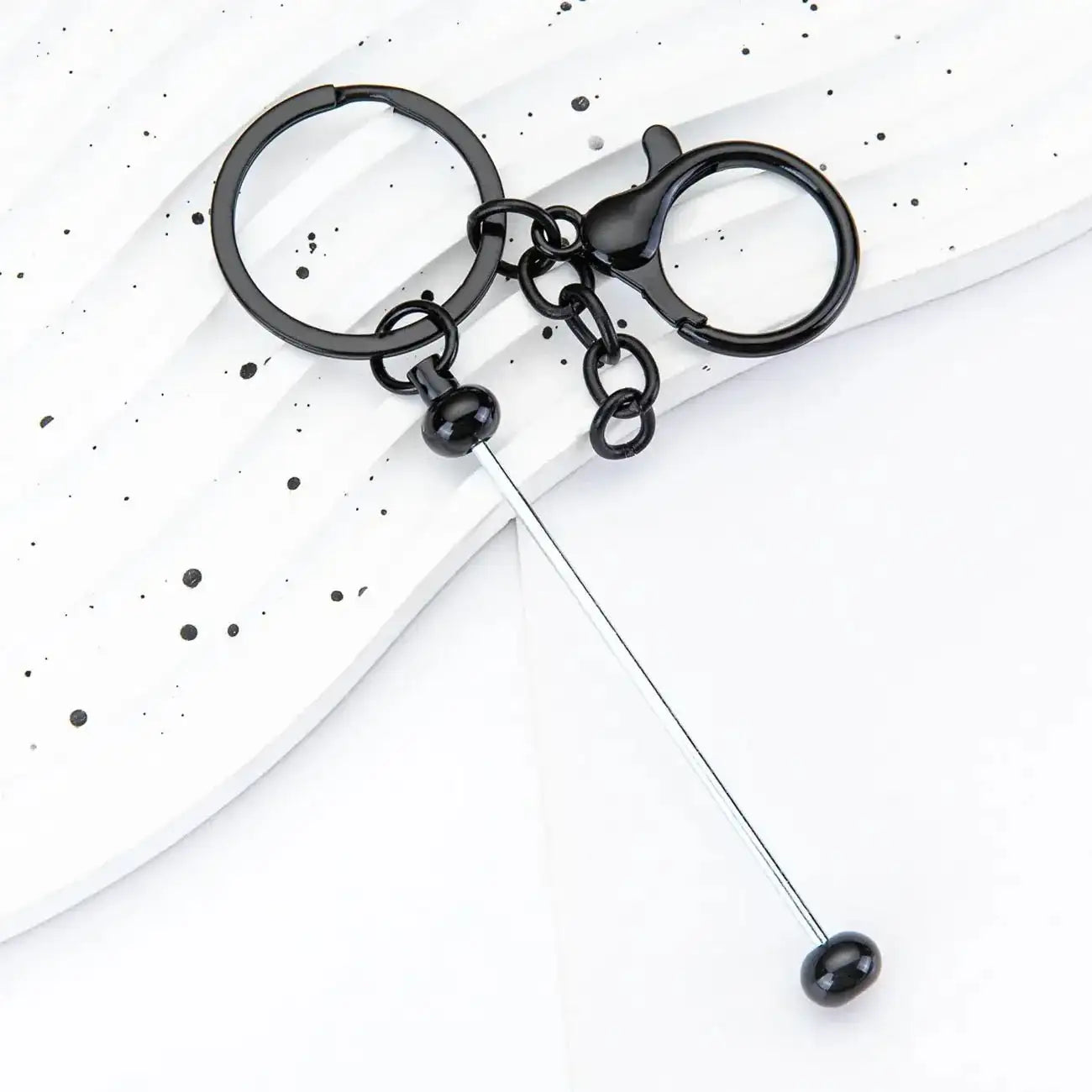 FS19079-About 14.8*3cm Beadable Keychain Bar -Zoe DIY Wholesale