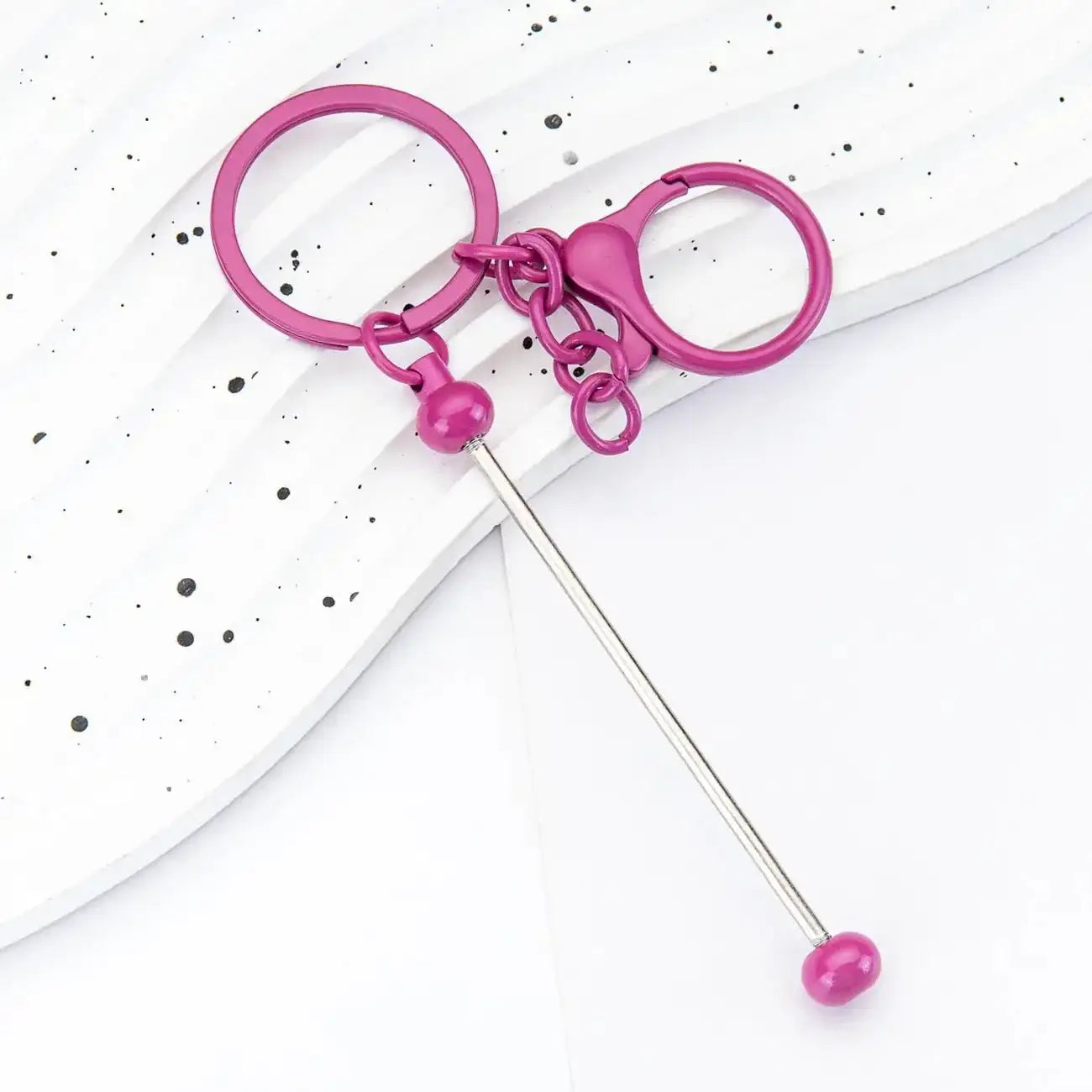 FS19079-About 14.8*3cm Beadable Keychain Bar -Zoe DIY Wholesale