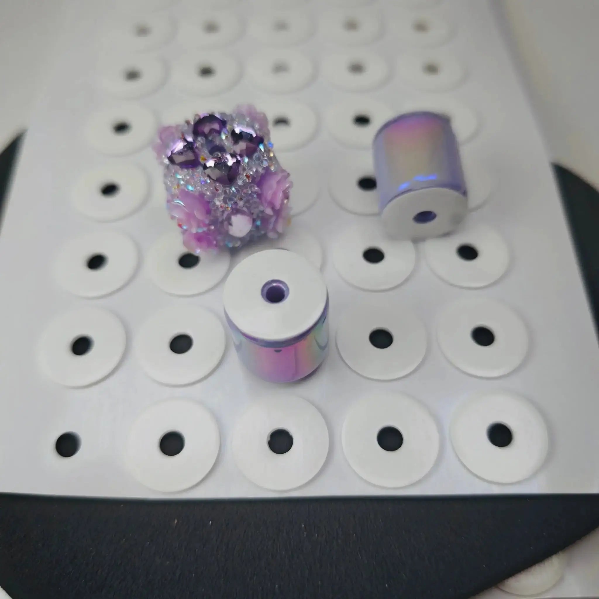 FS19105-15mm Round, With Middle Hole:4mm For Making Fancy Beads Sugar Beads -Zoe DIY Wholesale