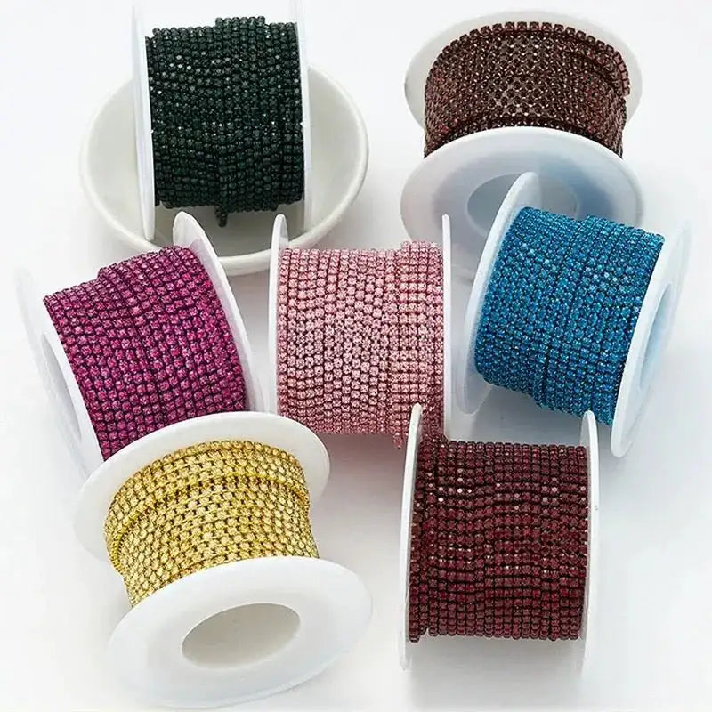 FS19154-9 Meters /Roll 2mm Color Chain -Zoe DIY Wholesale