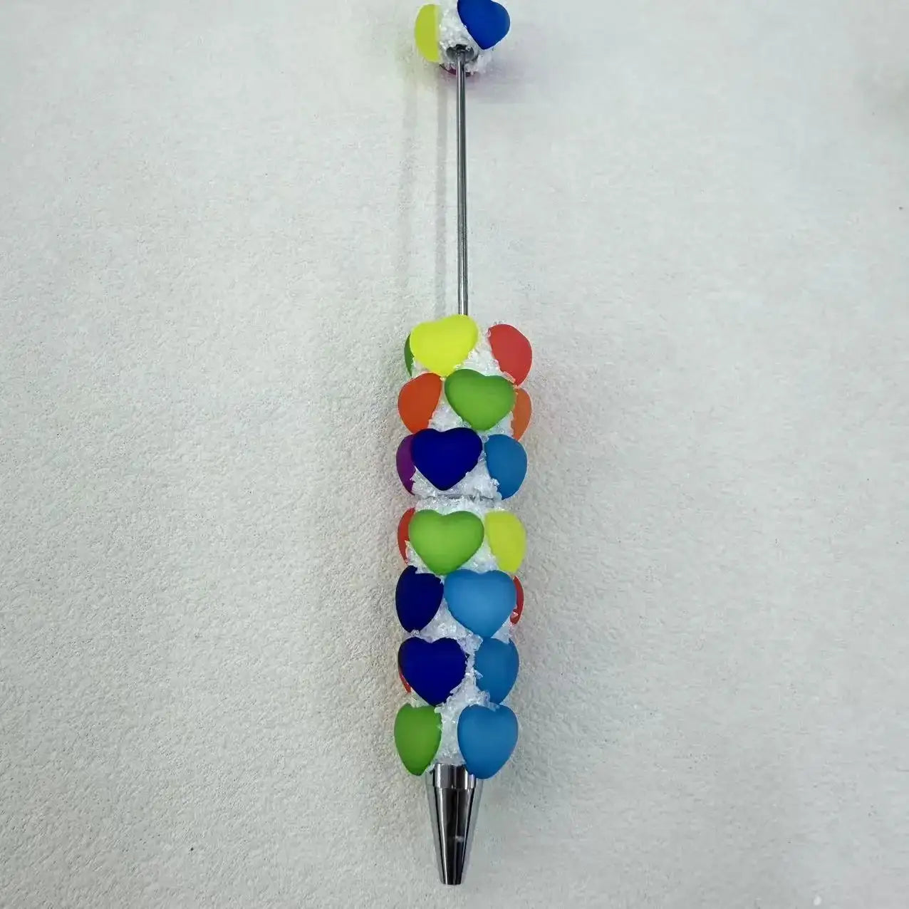 FS19199-Fancy Heart Beadable Pen -Zoe DIY Wholesale