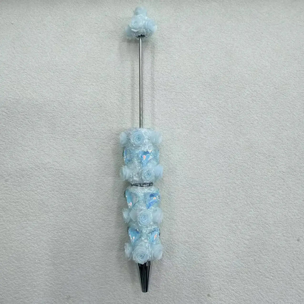 FS19201-Fancy Rose and Heart Beadable Pen -Zoe DIY Wholesale