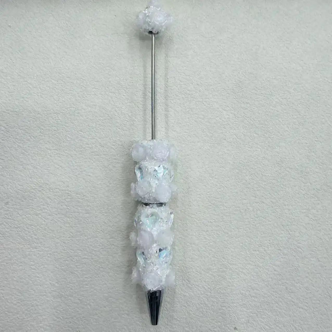 FS19201-Fancy Rose and Heart Beadable Pen -Zoe DIY Wholesale