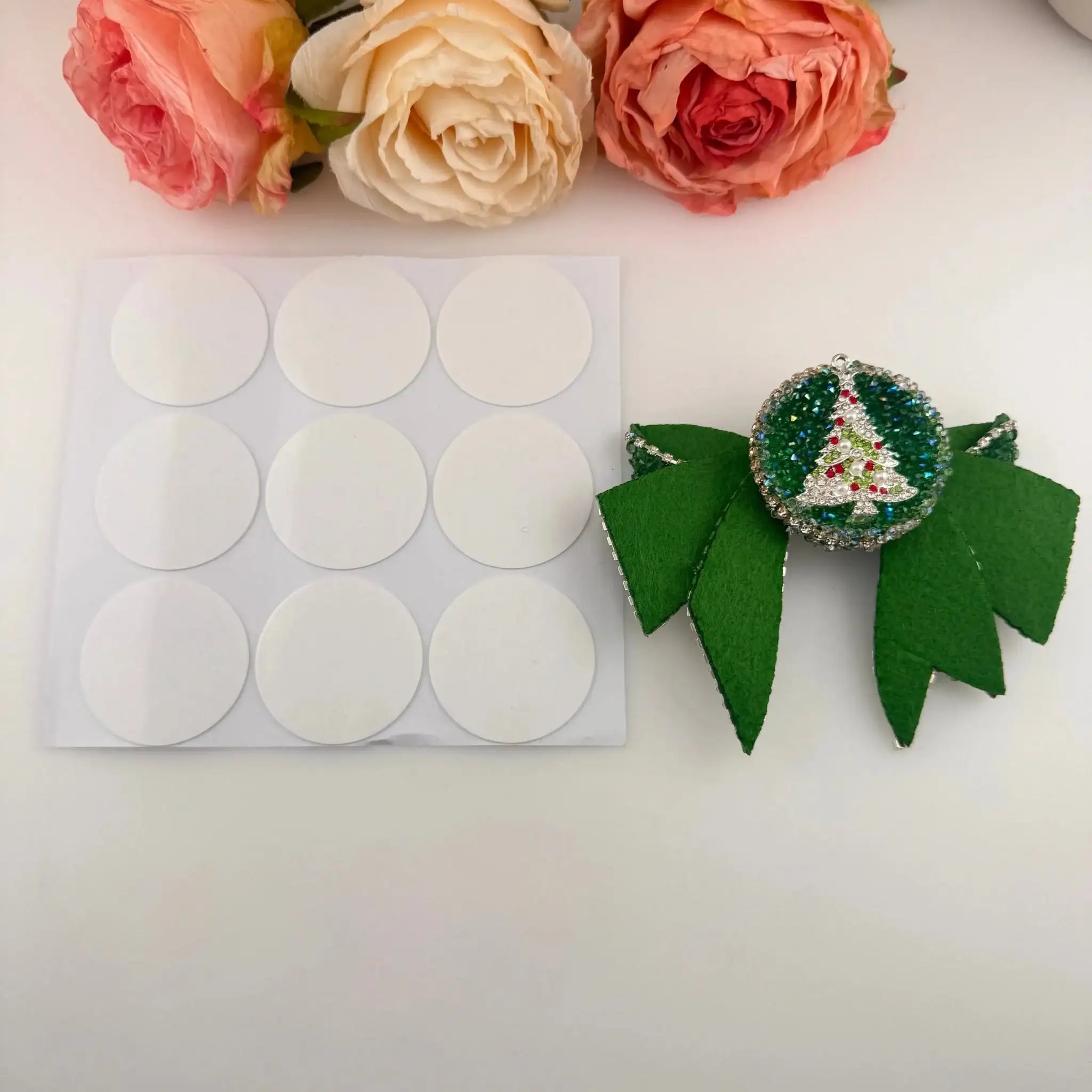 FS19222-About 40mm Round Plate Nano Tape For Making Fancy Beads -Zoe DIY Wholesale