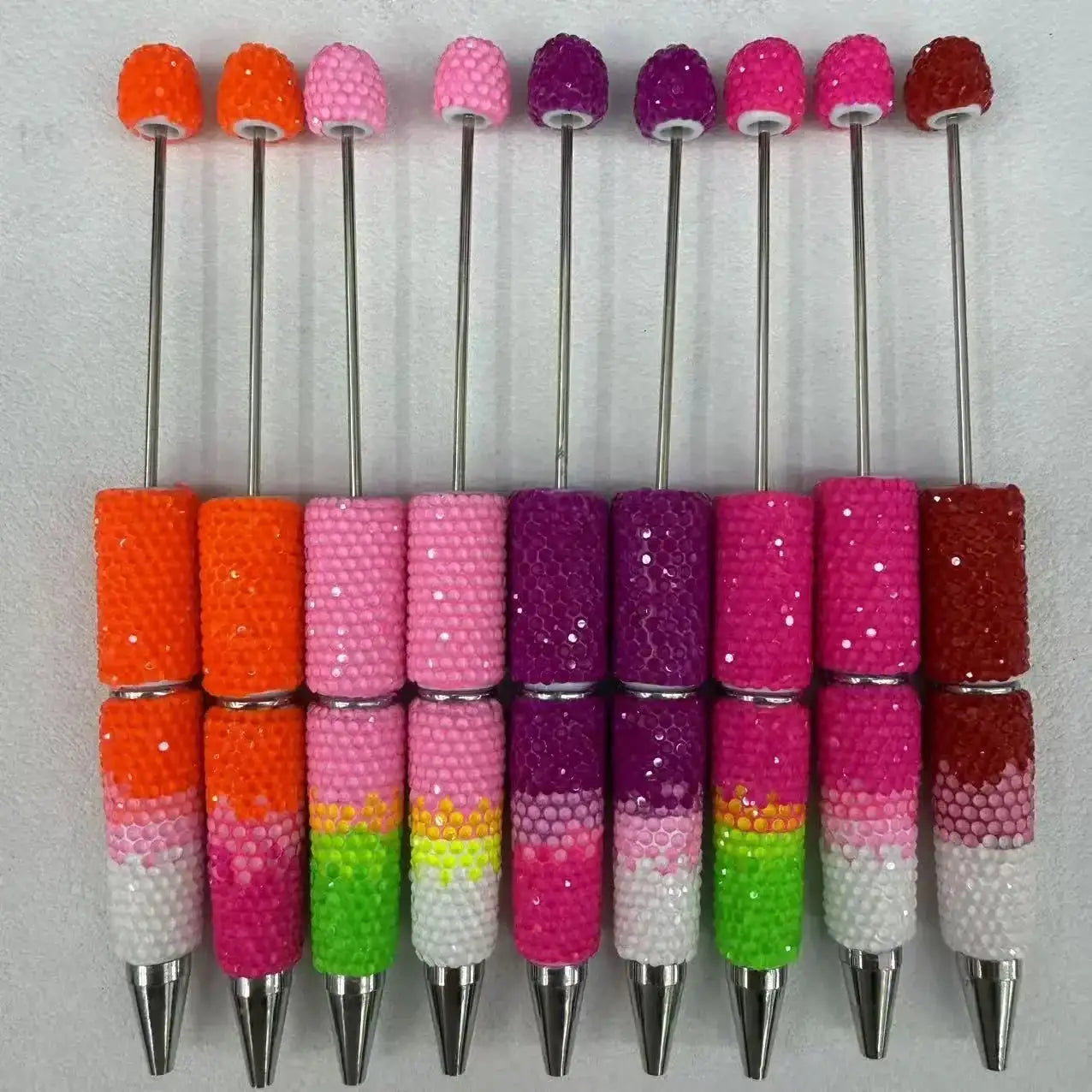 FS19234-Rainbow Candy Fancy Beadable Pen -Zoe DIY Wholesale