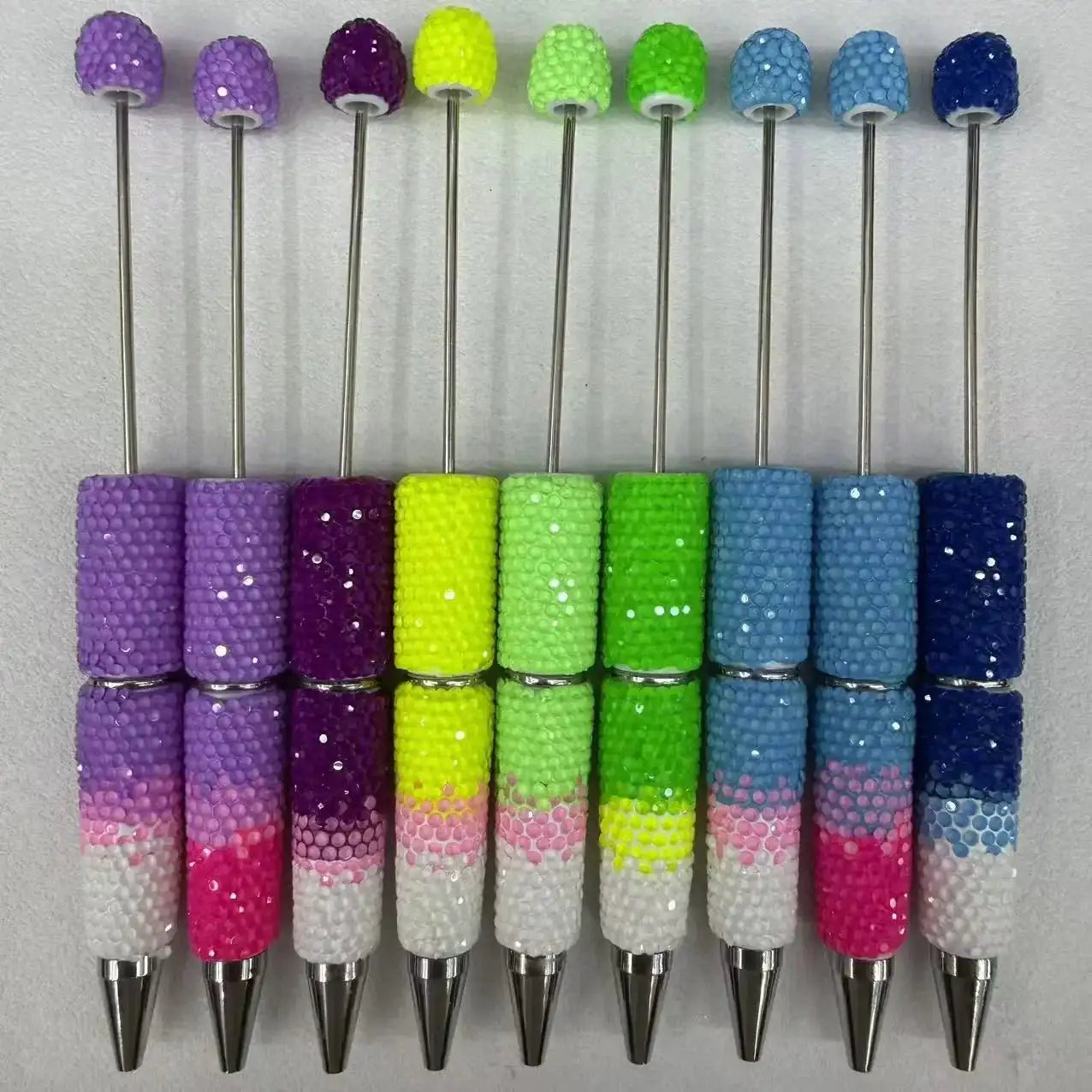FS19234-Rainbow Candy Fancy Beadable Pen -Zoe DIY Wholesale