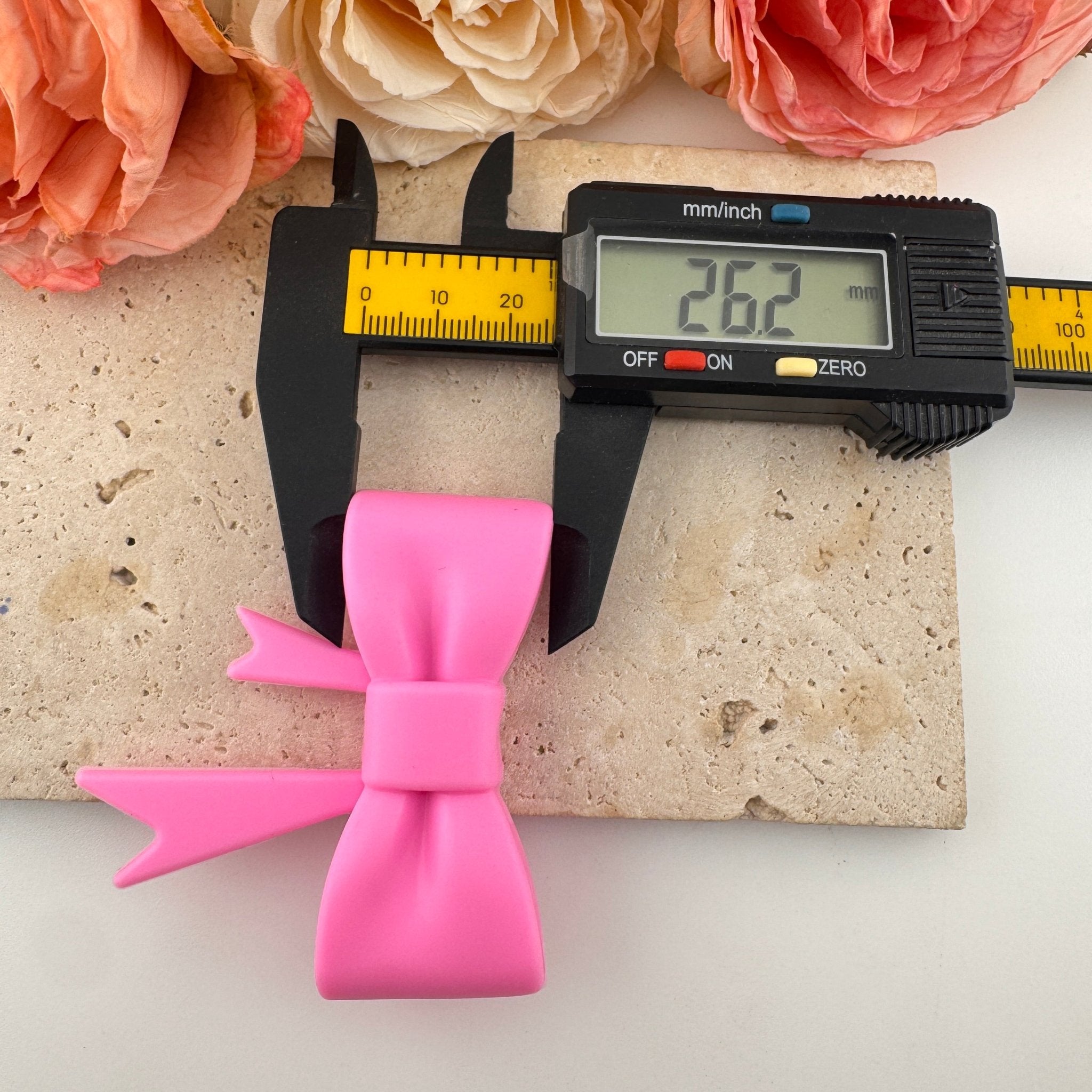 FS19281-Silicone Bow Beads -Zoe DIY Wholesale