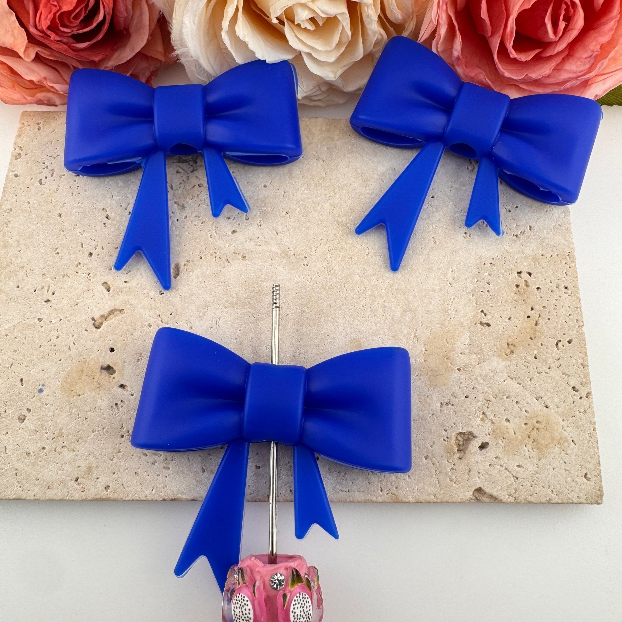 FS19281-Silicone Bow Beads -Zoe DIY Wholesale