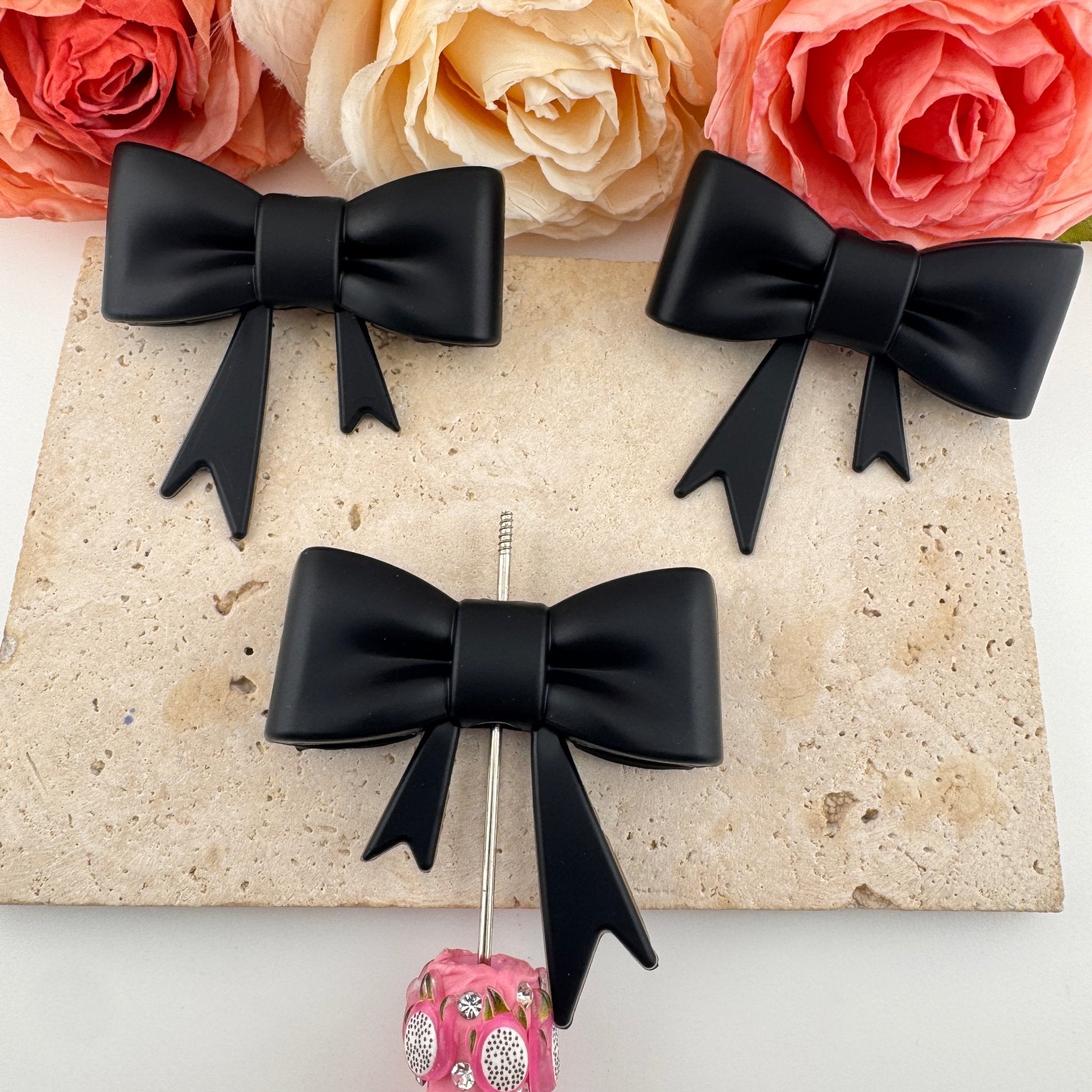 FS19281-Silicone Bow Beads -Zoe DIY Wholesale