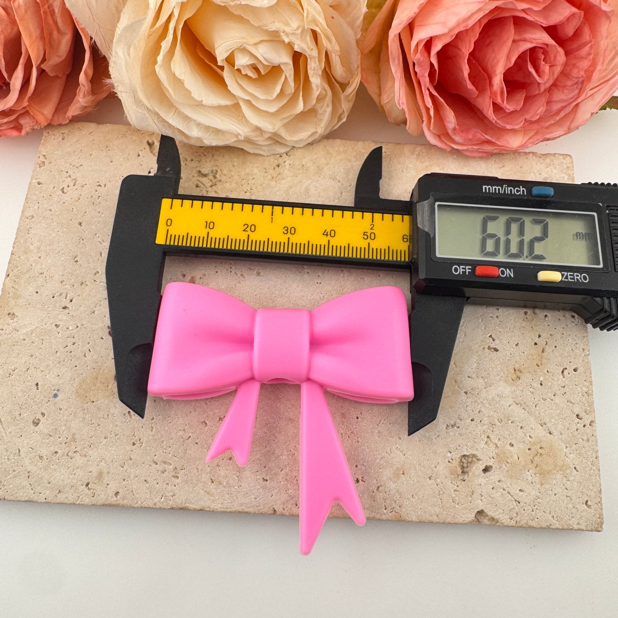 FS19281-Silicone Bow Beads -Zoe DIY Wholesale