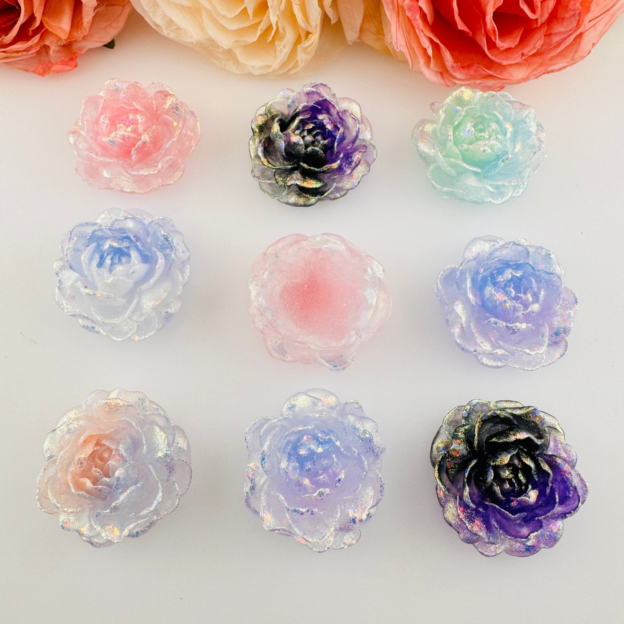 FS19297-About 33mm Resin Flower Patch For Making Fancy Beads -Zoe DIY Wholesale
