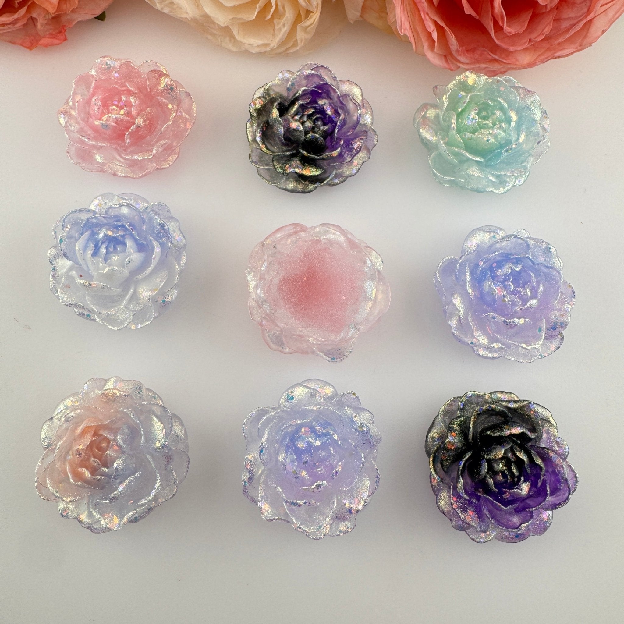 FS19297-About 33mm Resin Flower Patch For Making Fancy Beads -Zoe DIY Wholesale
