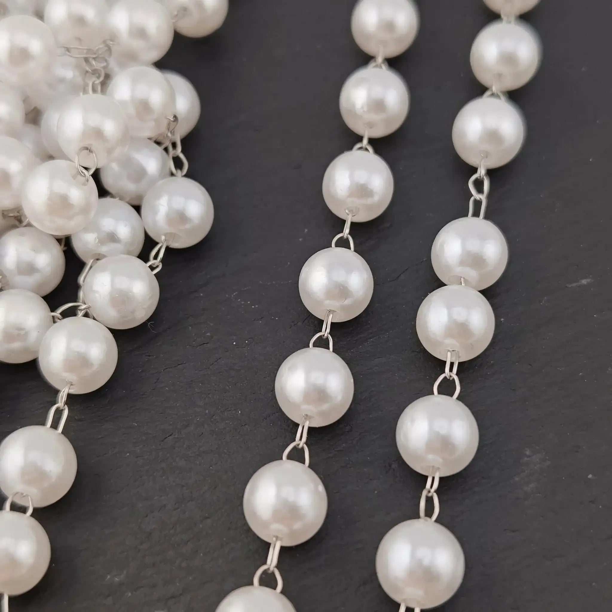 FS2087- 5 Meter 4mm Pearl Chain -Zoe DIY Wholesale